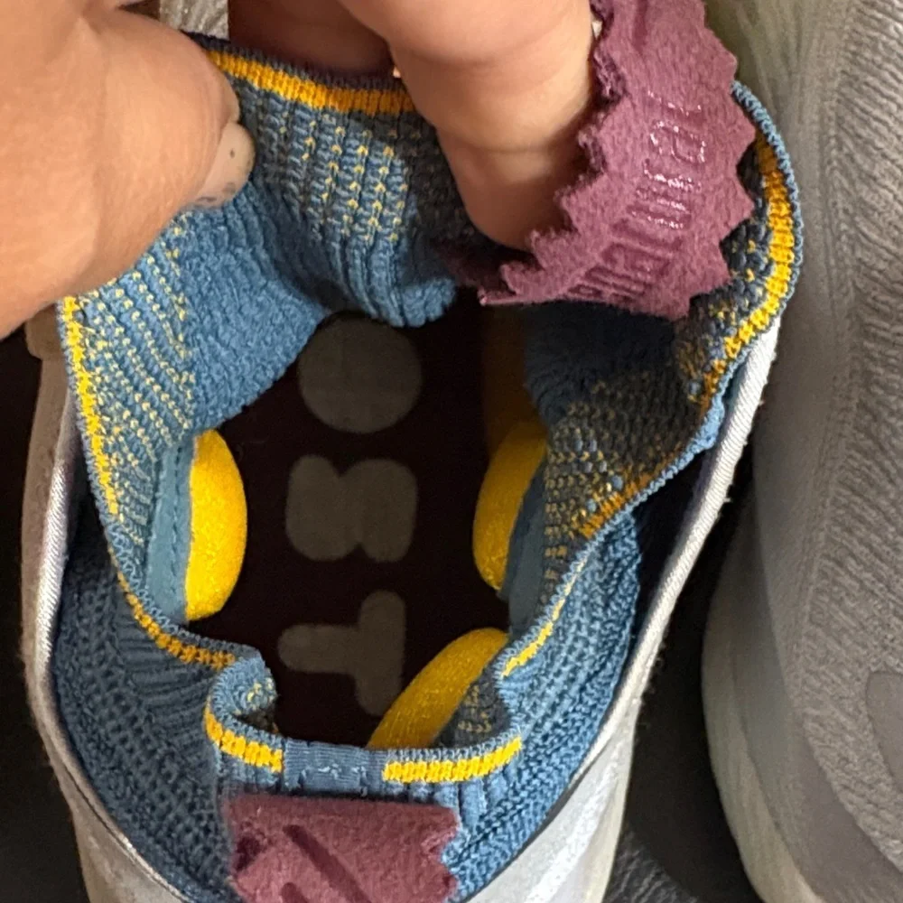 Adidas Boost Basketball Gray and Yellow Athletic Shoes